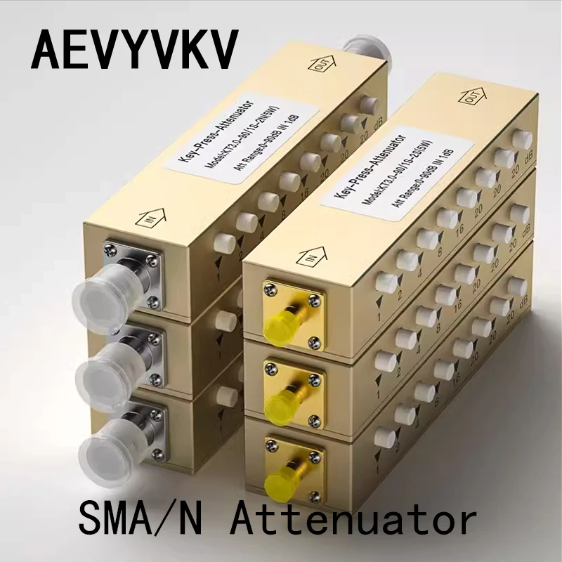 2W/5W tłumik SMA N koncentryczny stały sygnał RF regulowane złącze tłumika dużej mocy typ SMA/N 10/30-90DB 0-6G Adapter