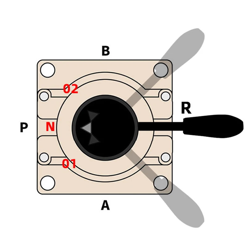 Valvola rotativa manuale pneumatica a tre vie a quattro vie Hv-02/03 interruttore manuale K34R6-8 8D 8L valvola manuale inversione Val