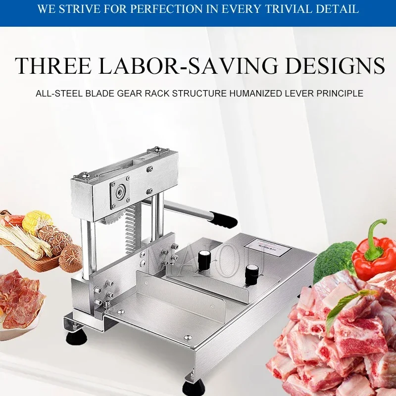 

Commercial Stainless Steel Manual Bone Saw Machine Frozen Fish Rib Cutting Machine