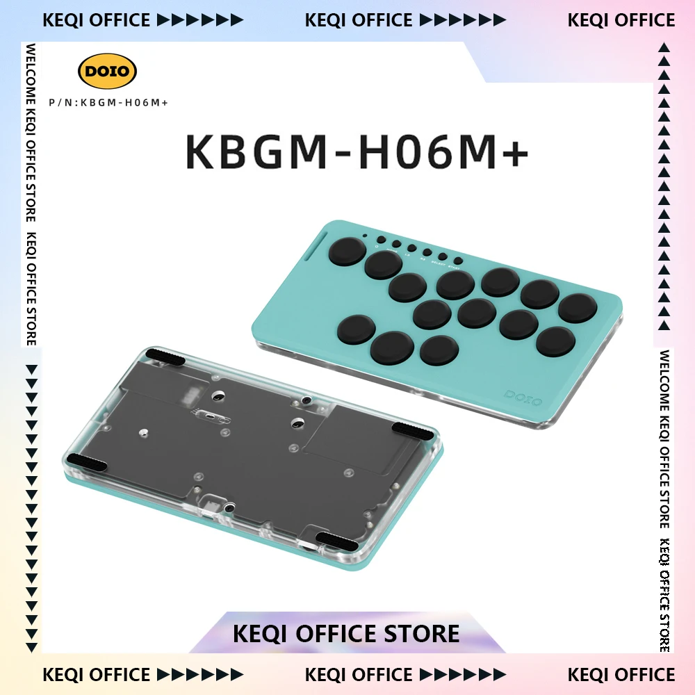DOIO HITBOX KBGM-H06M+ Keyboard Mini Portable Aluminum Alloy Wired Mechanical Keyboard For PS5 Switch Steam NS2 Customized Gifts