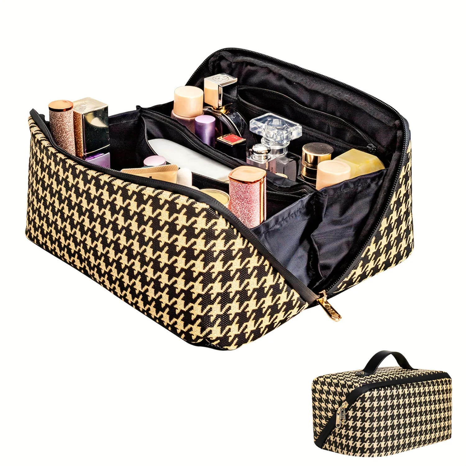 Women's Travel Toiletry Bag | Portable Makeup Organizer | Stylish Cosmetic Bag for On-the-Go Beauty Essentials