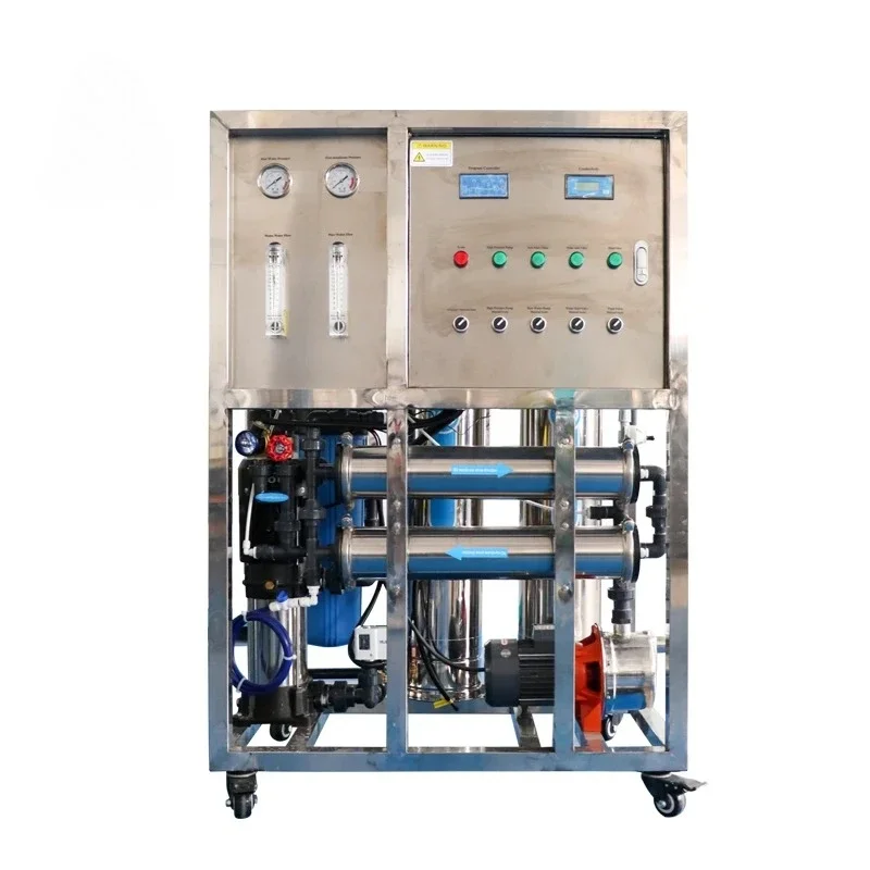 250LPH Small Commercial 98% Desalination Rate RO Water Purification Machine with 4021 RO Membrane