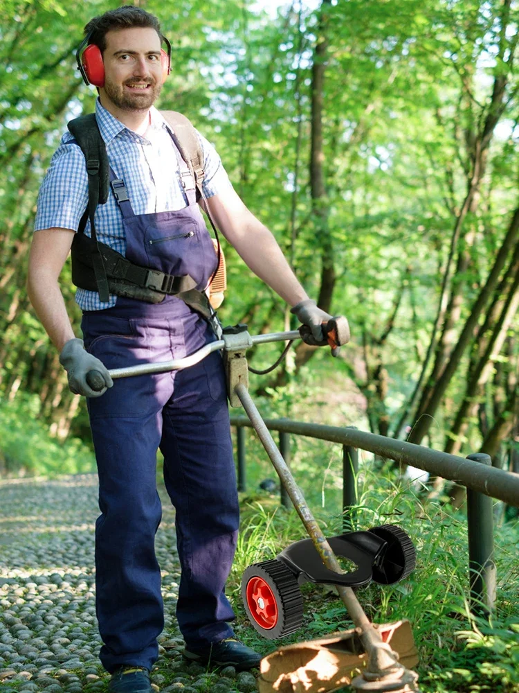 Grasmaaier Ondersteuning Wiel Onkruidtrimmer Extra Wielen Verstelbare 26mm-28mm Grasmaaier Borstelopzetstuk Tuingereedschap Accessoires - afbeelding 2