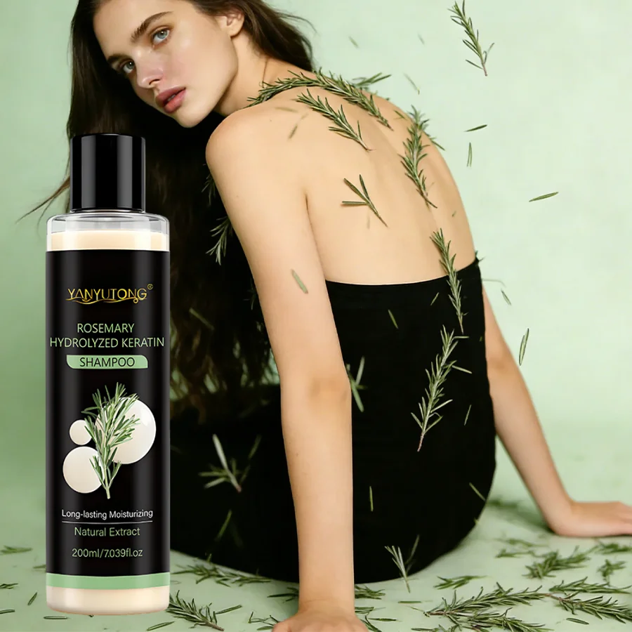 Rosemary Anti Baldness Hair Regrowth Deep Nourishing Repair Split Ends Hair Soothing Scalp Anti Dandruff Hair Growth Shampoo