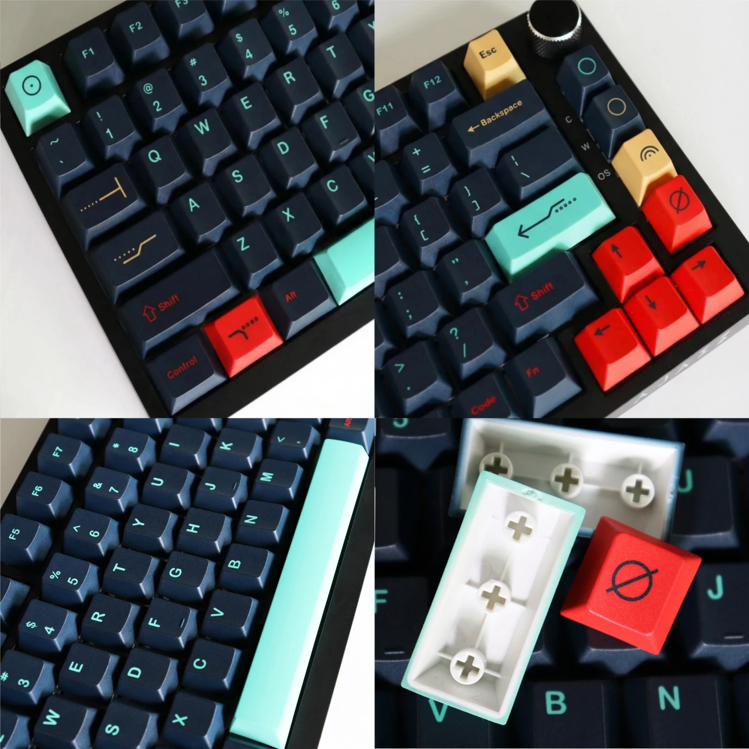 Simple symbol design Metropolis Keycaps 129 Keys Cherry Profile Dye-Sub Key Caps for 61/87/104/108 Mx Switch Mechanical Keyboard view 4