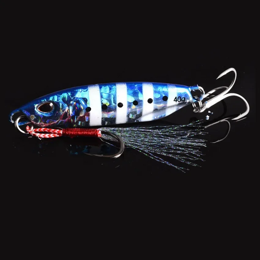 Metal Jig Fishing Lure Weights 10g-40g Trolling Hard Bait Bass Fishing Bait Tackle Trout Tuna Jigging Lure Jigs Saltwater Lures