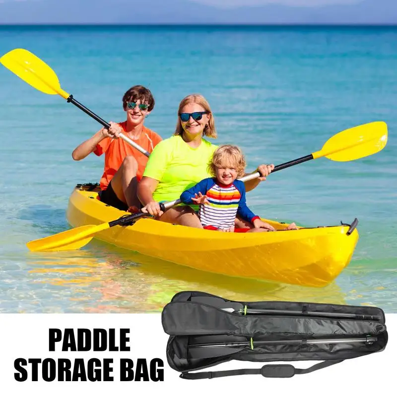 

Kayak Paddle Storage Bag Double-Head Paddle Waterproof Three-Section Paddle Bag Adjustable Strap Thicken Oxford Cloth For Canoe