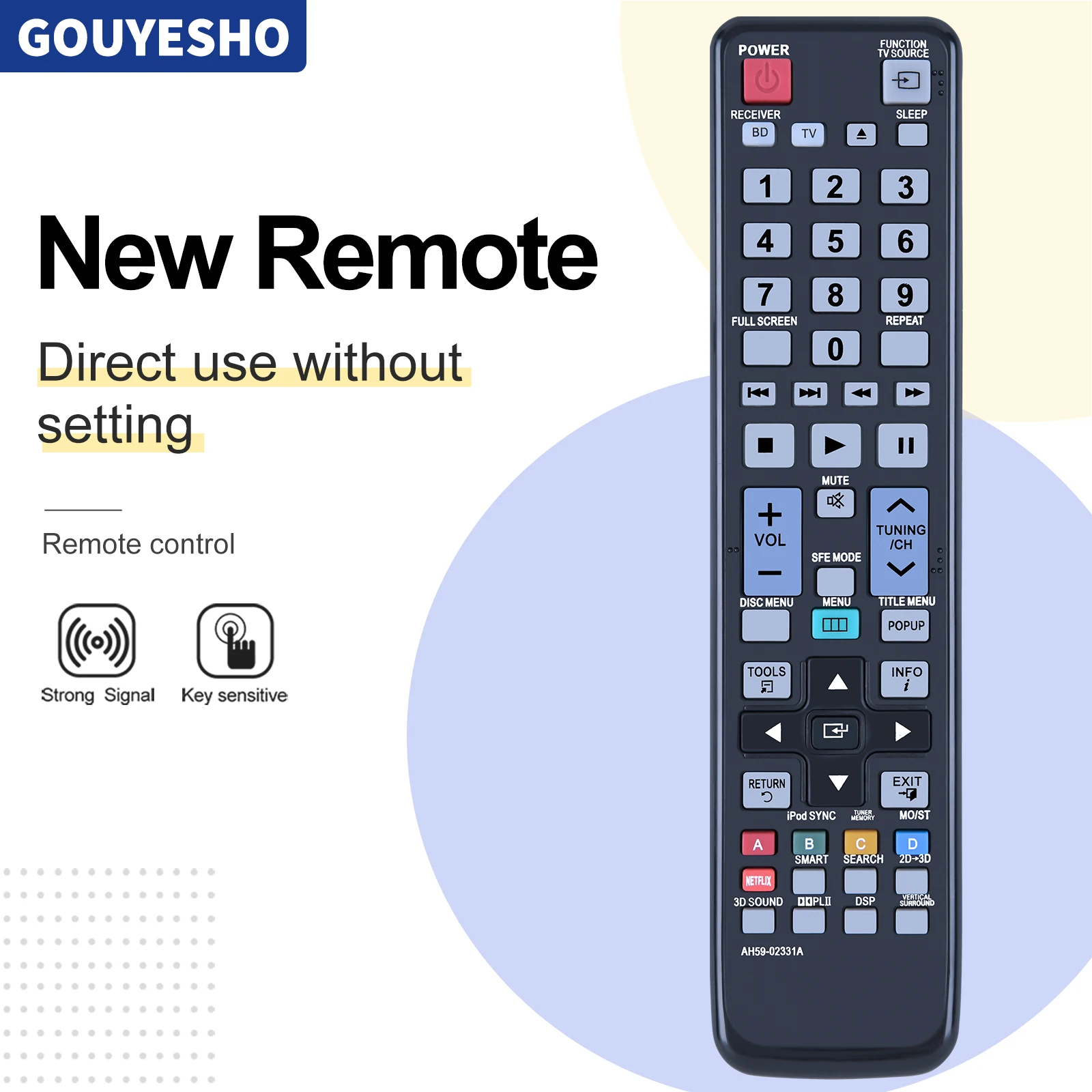 

New Remote Control AH59-02331A use for samsung Blu-ray DVD player Remote Control HT-E550 HT-E450/Z remoto controller controle