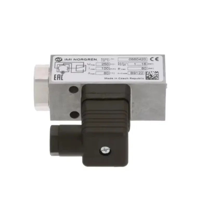 

Norgren 18D Series Pneumatic - 1/4NPT Port 15-230 PSI Range IP65 Waterproof Industrial Automation Control