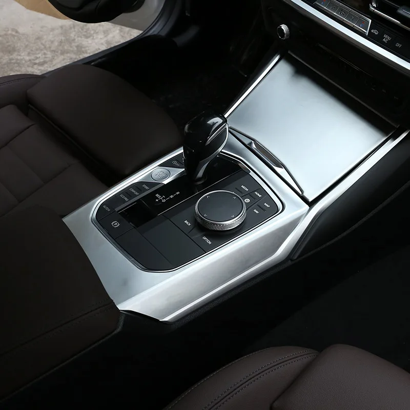 LHD For BMW 3 4 Series G20 G28 G22 2020-2025 Carbon Fibre Car Center Console Gear Shift Panel Frame Cover Trim Car Accessories