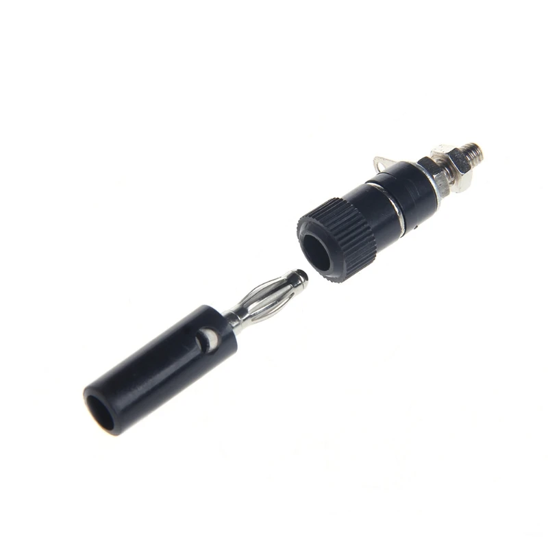 573A 10 Đôi Đen Đỏ 4Mm Liên Kết Bài Loa Nhà Chuối Cắm Ổ Cắm Con