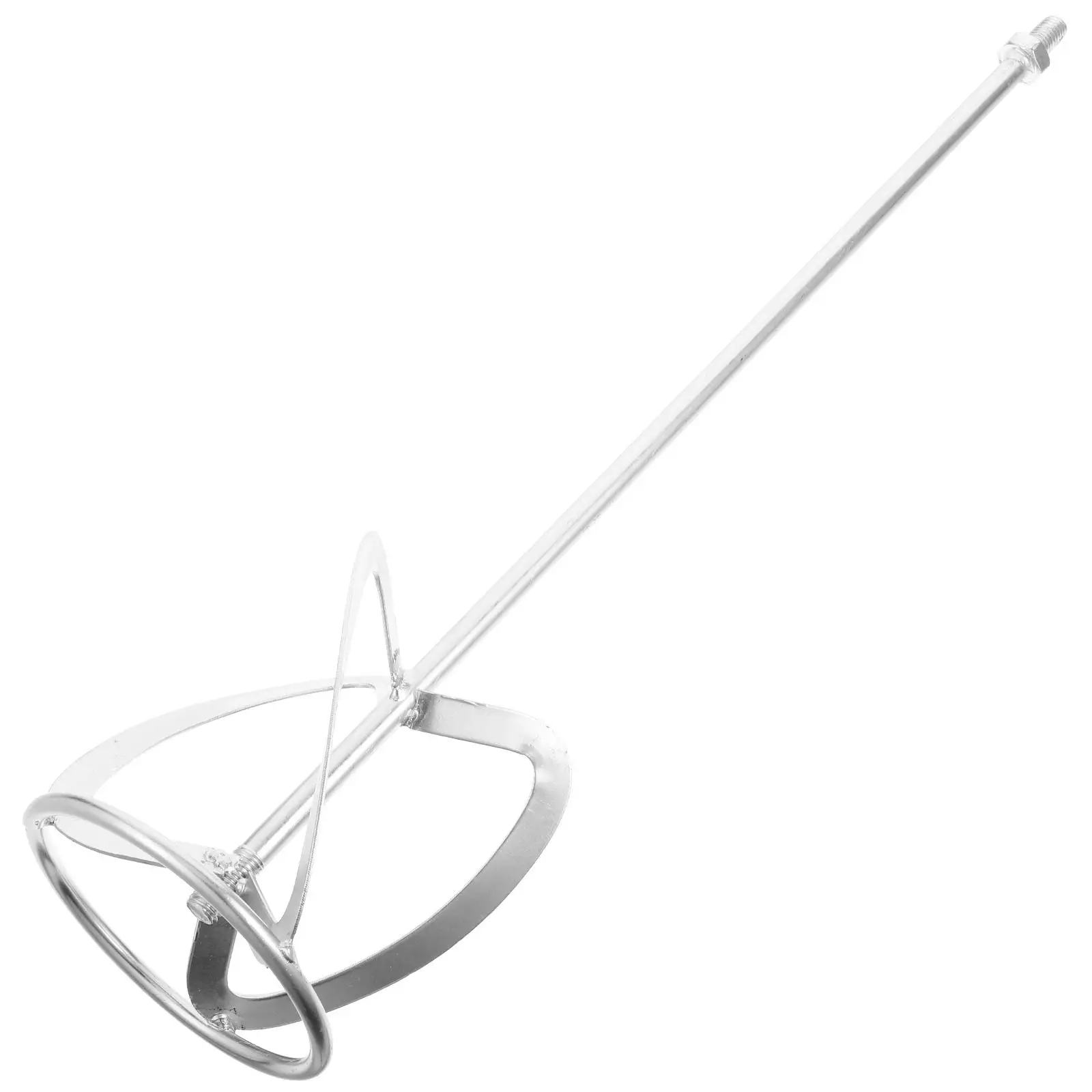 Metal Stirring Rod Paint Mixer Galvanized Steel Drill Attachment Concrete Vibration Tool Steel Mixing Rod DIY Projects Outdoor