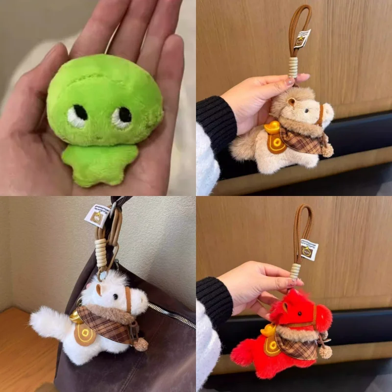 Cute Leaky Syrup Roasted Sweet Potato Plush Keychain Stuffed Food Pendant Bag Backpack Charm Birthday Gift For Friends