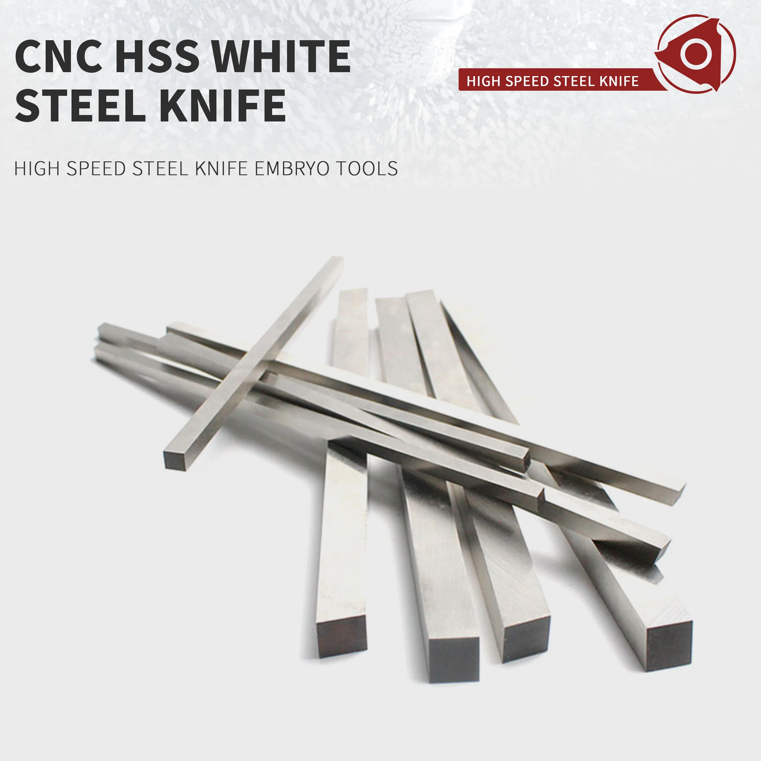 45x300mm HSS coltello in acciaio bianco utensili quadrati in acciaio ad alta velocità blocco in acciaio non trattato materie prime fai-da-te coltello embrione alta qualità