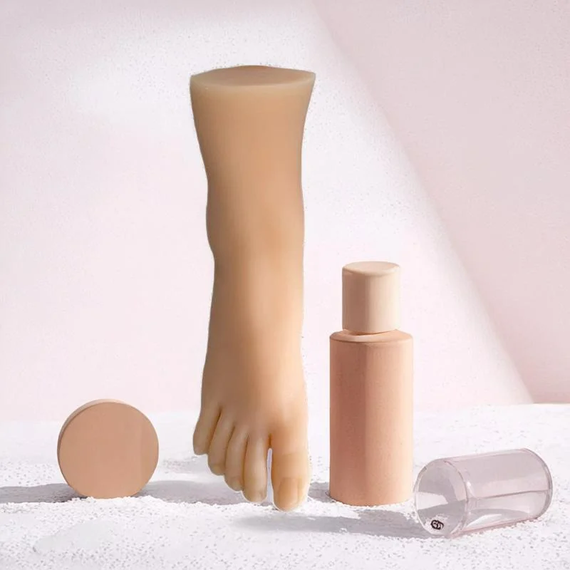 

Simulation Female Silicone Feet Model for Nail Art Practice Foot Fetish Manicure Display Footwear Sock Photography Prop