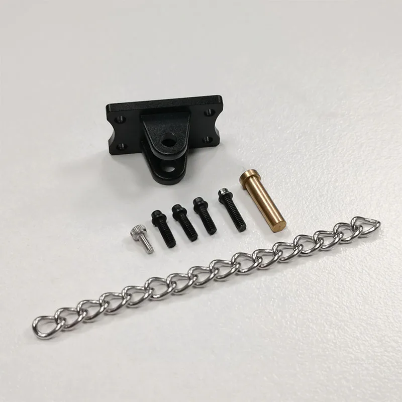 Gancho de remolque de aleación de aluminio, gancho trasero de Metal para camión Tamiya RC 1/14, volquete de remolque Scania 770s Benz Actros Volvo MAN LESU, piezas de bricolaje