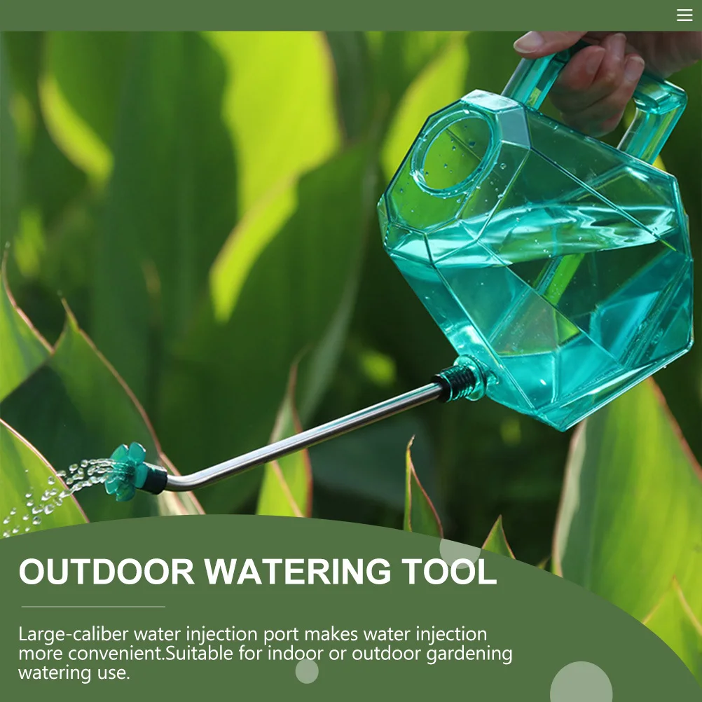 

1Pcs Long Mouth Pot Stainless Steel Nozzle Durable Indoor Outdoor Gardening Watering Can Flower Shaped Shower Head Easy Water