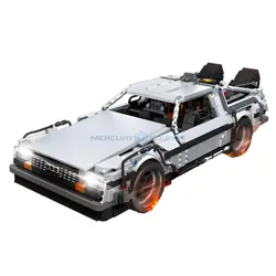 Auto d'epoca Ritorno al futuro DeLorean DMC-12 Time Machine MOC 92004 Esperto creativo Mattoni Modello di veicolo Regali