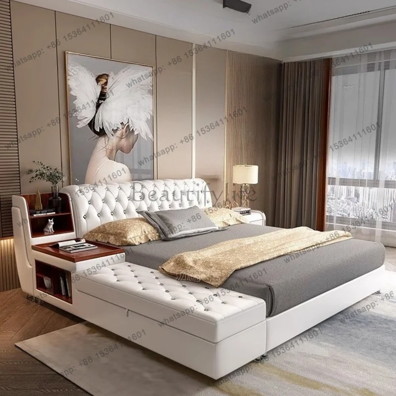 FG Storage Design Massage Bed Simple European Multifunctional Massage Bed Human Dog Double Letto Matrimoniale Unique Furniture