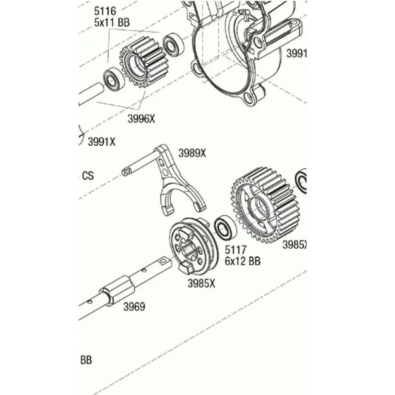 Chien d'entraînement en métal Electrolux 3985X pour TRXS Summit 1/10 RC, pièces de voiture, accessoires de mise à niveau