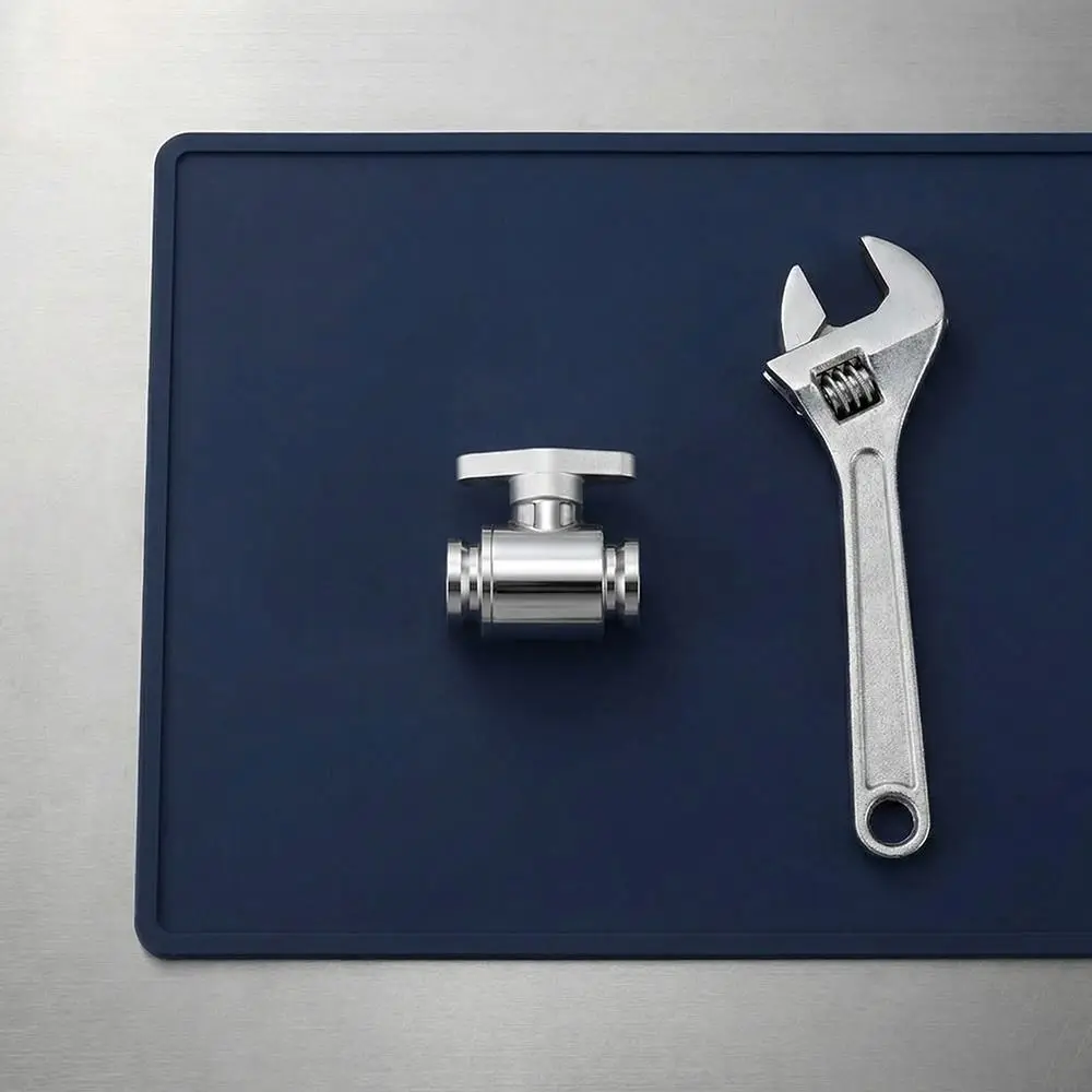 Durable G1/4 Internal Thread Stop Valve Silver Handle Precise Water Ball Valve Ball Valve Computer Water Cooling view 6