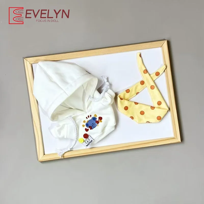 Evelyn 20CM poupée vêtements mode sweat à capuche écharpe ensemble amour et espace profond idole à la mode bricolage poupée vêtements accessoires jouet cadeau