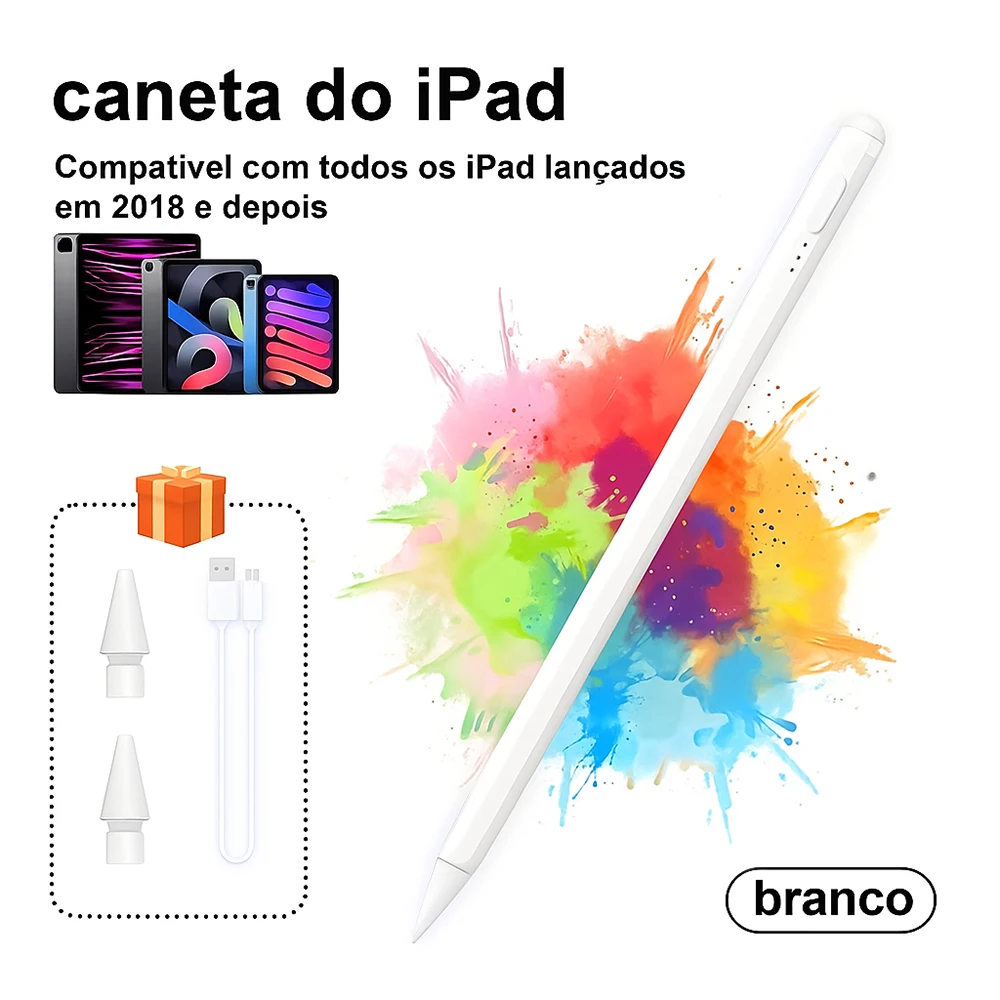 Caneta para Tela Sensível ao Toque com Ponta Fina e Alta Precisão, Compatível com Tablet e Celular para Desenho