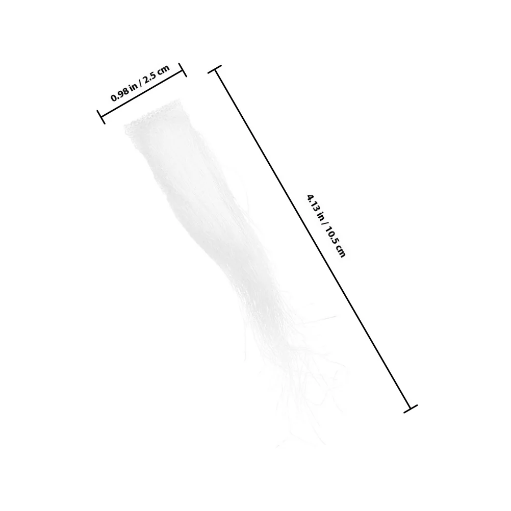 3 paar Kerst Kerstman Wenkbrauwen Snor Wit Faux Gezichtshaar voor Kinderen Volwassenen Maskerade Halloween Party Witte Wenkbrauwen