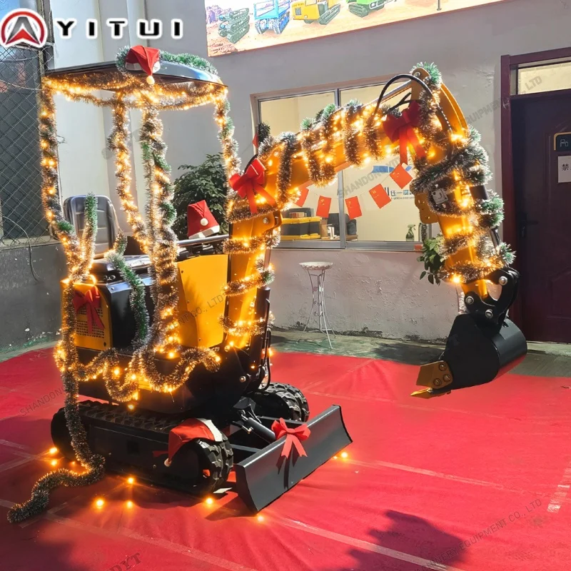 

Customized Mini Excavator 1.2 Ton Small Digger with Rubber Tracks - Compact Hydraulic Excavator for Garden Construction Farm Use