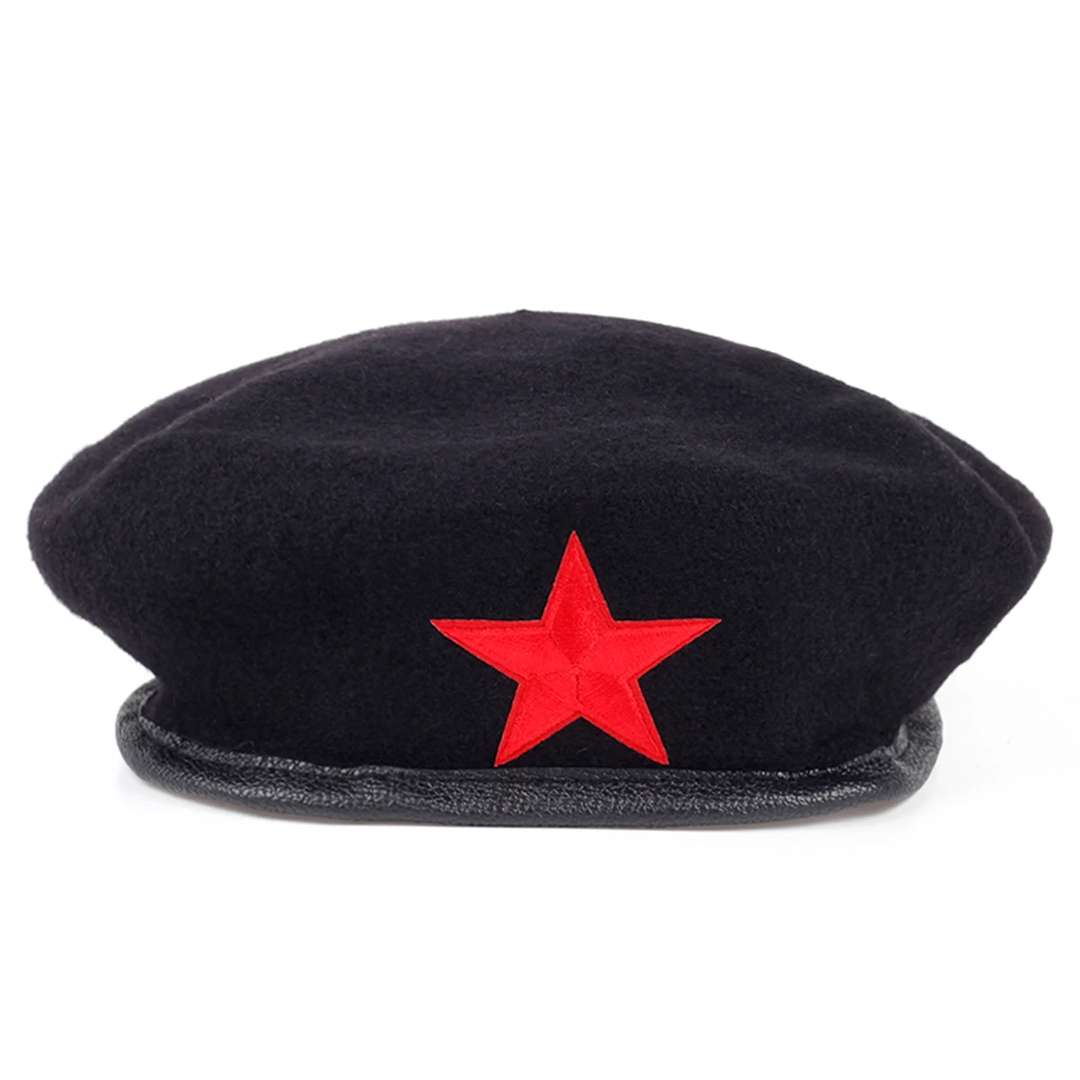 Unisex Five Pointed Star Sticker Beret Men Women Painters Hats Autumn Winter Warm Berets Flat Caps