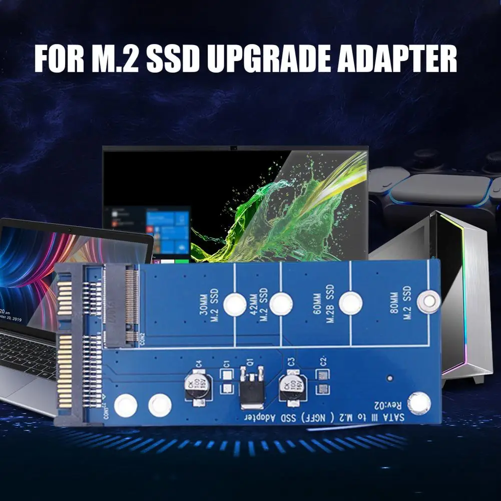 High-speed Sata Adapter High-speed M.2 Ssd to Sata Adapter Card for Solid State Disk Drive Converter with Efficient Heat