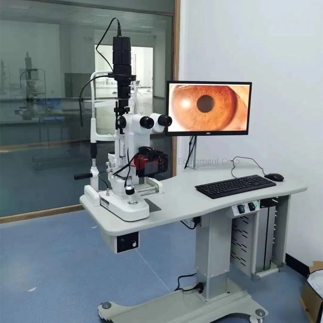 Ophthalmic Portable Slit Lamp Microscope with Table 5 Magnifications Medical Equipment