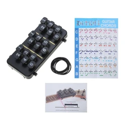 Guitar Chord Trainer with 18 Buttons Guitar Learning Aid Tool for People Whose Fingers Hurt From Guitar Strings