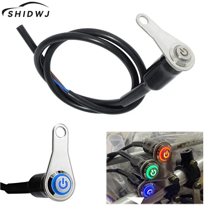 

1Pc Motorcycle Switch on/off Handheld Aluminum Alloy Waterproof 12V Fog Lamp Motorcycle Horn Switch Motor Bike Accessories