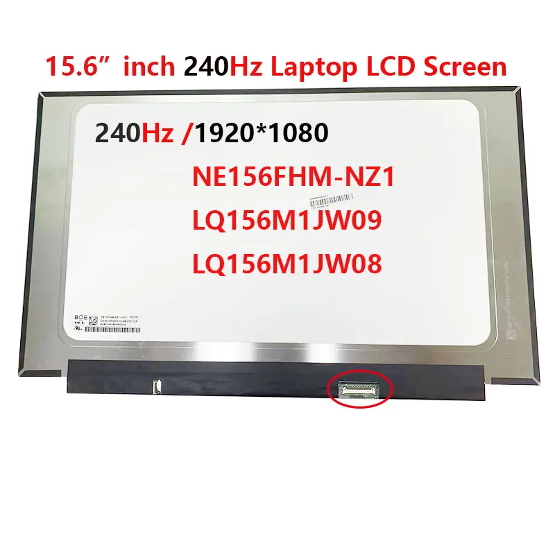 240HZ Display Panel NE156FHM-NZ1 FIT LQ156M1JW03 JW08 JW09 JW16 For Asus Gx502Gw MSI GS65 Series  FREE SHIPPING