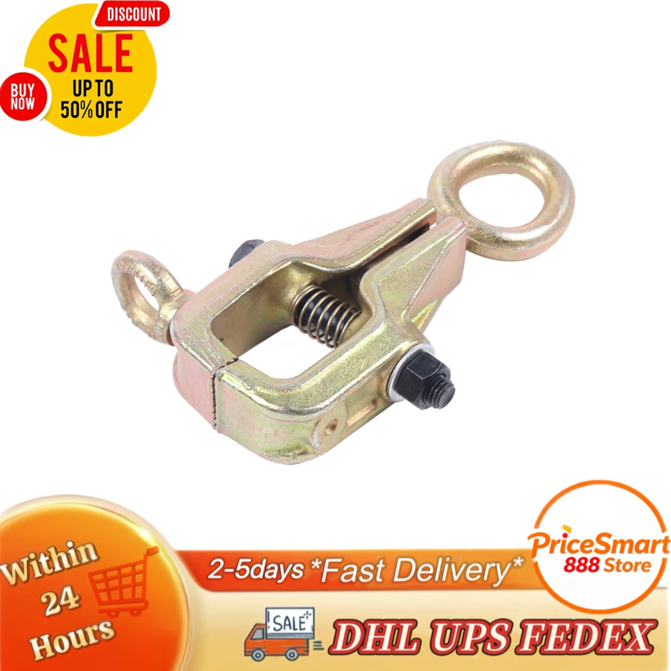 

5 Ton Self-Tightening Mouth Pull Clamp Adjustable Clamping Force Compact Lightweight Automotive Grip Clamp Secure And Tight Clam