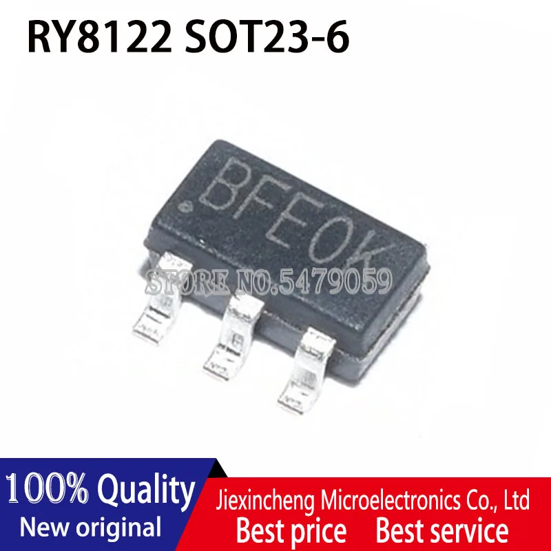 100 قطعة RY8122 بمناسبة: BF *** SOT23-6 DC-DC رقاقة تزويد الطاقة الجديدة الأصلية