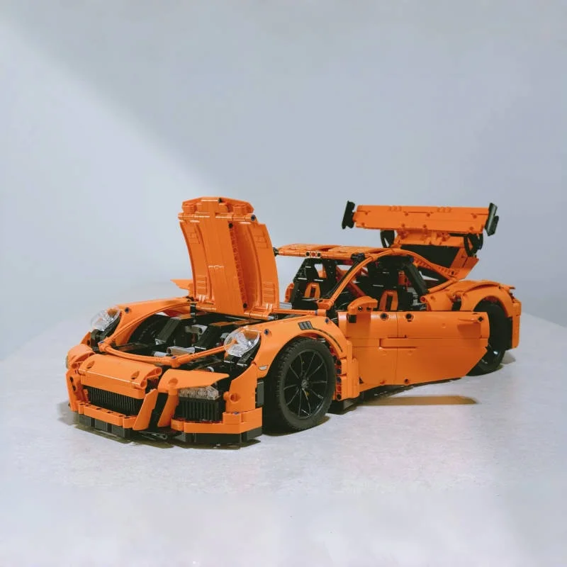 

Конструктор MOC 2704 детали: Оранжевый Технический Спортивный Автомобиль. Игрушка для мальчиков, Рождественский подарок. Модель для сборки для взрослых.