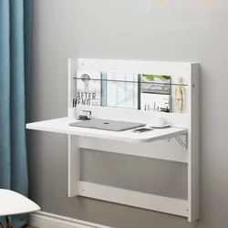 Escritorio plegable de montaje en pared, soporte multifuncional para estudio, superficie de escritura para espacios compactos