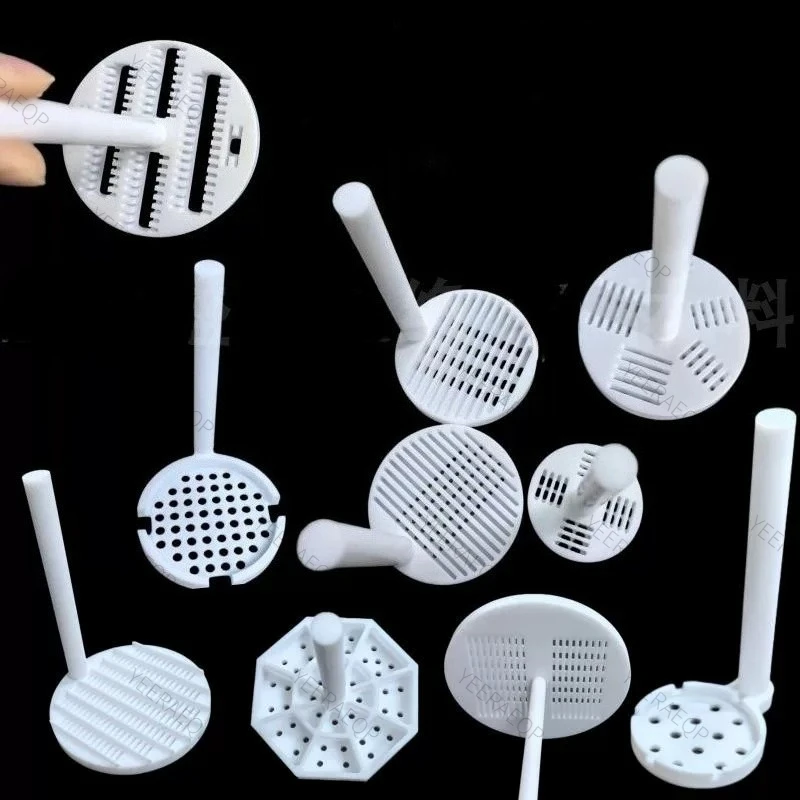 PTFE cleaning fixture, PTFE cleaning rack for ITO silicon wafers and conductive glass, Teflon cleaning basket
