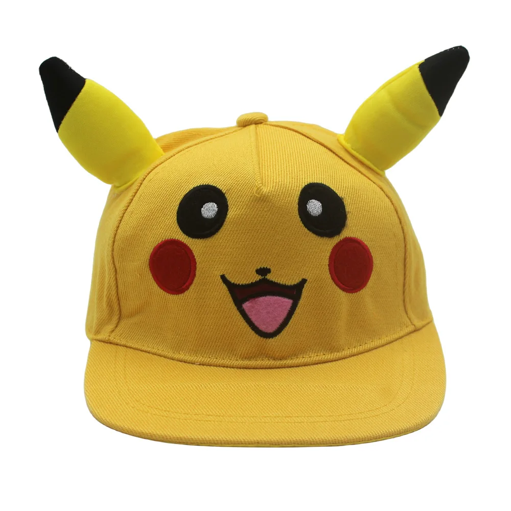 Miniso Pikachu Cappello Anime Pokemon Orecchie Berretto da baseball genitore-figlio Berretto da baseball Pokémon carino