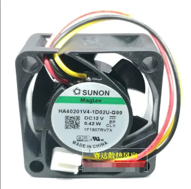 

SUNON HA40201V4-1D02U-G99 DC 12V 0,42 W 40x40x20mm 3-проводной Вентилятор охлаждения сервера