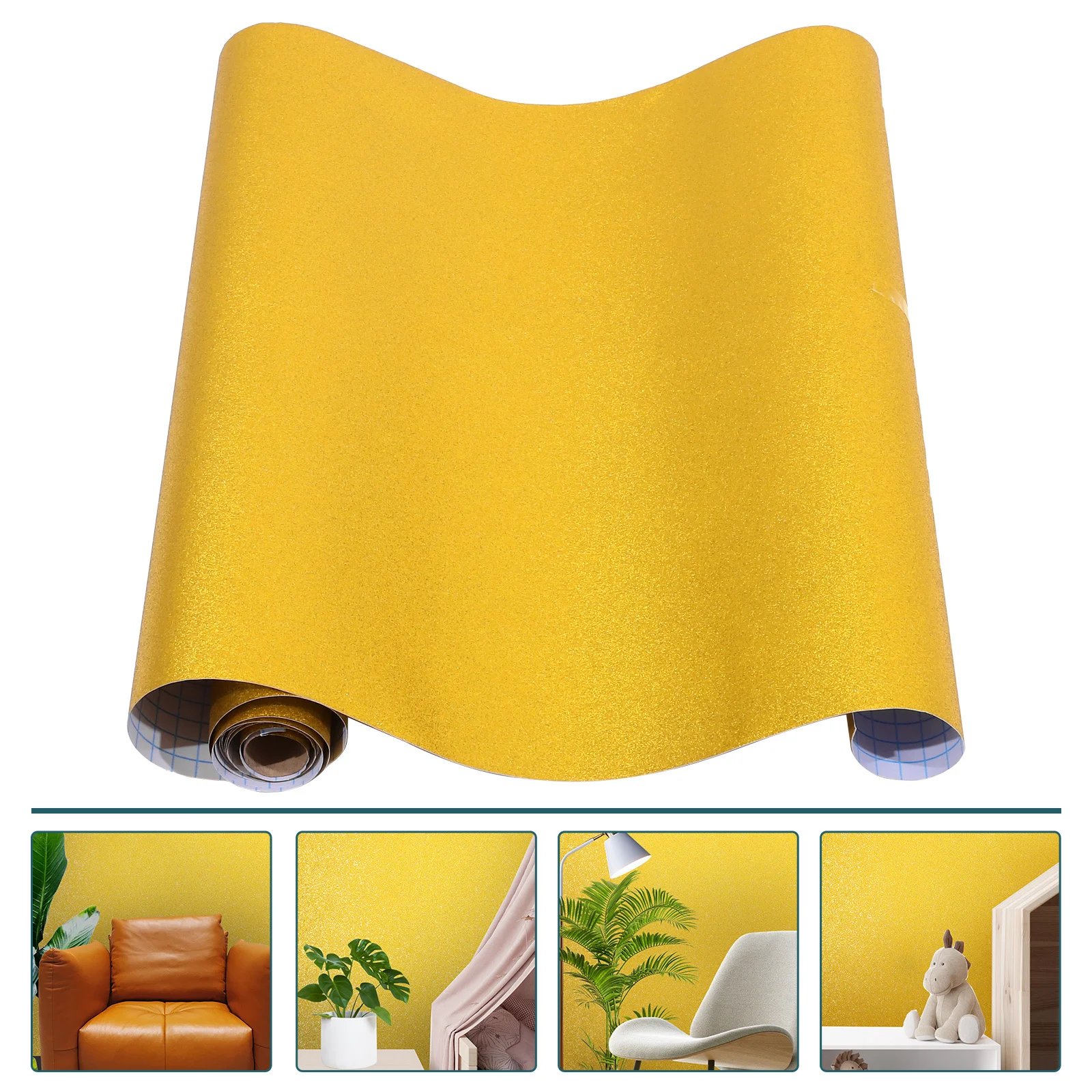 

Peel and Stick Glitter Wall Paper Roll Easy Apply Self Adhesive PVC Bedroom Living Room Decor Glamorous Decal Wall Paper