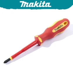 Makita Insulated Screwdriver B-66139 PH2 Tip x 100 mm 1000V Insulated Driver Durable Lightweight Sturdy Hand Tools