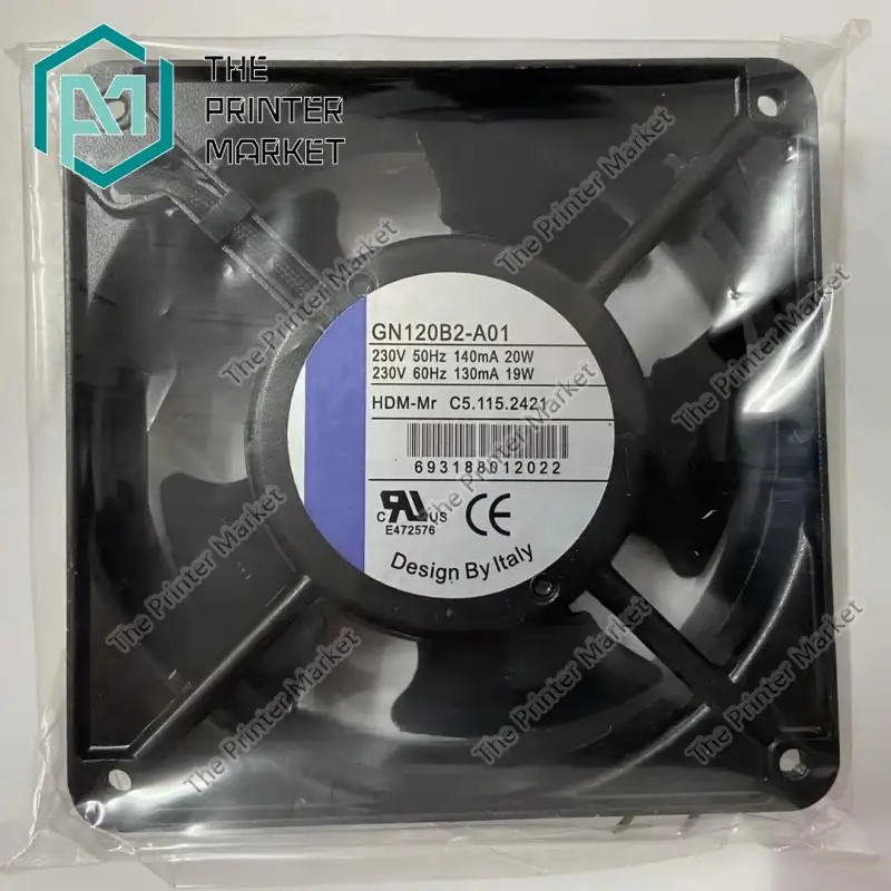 

GN120B2-A01 C5.115.2421 Осевой вентилятор 119*38 мм 230 В для Heidelberg CD102 XL105 XL75 CD74 CP2000-SM102 119×38 мм GN120B2A01