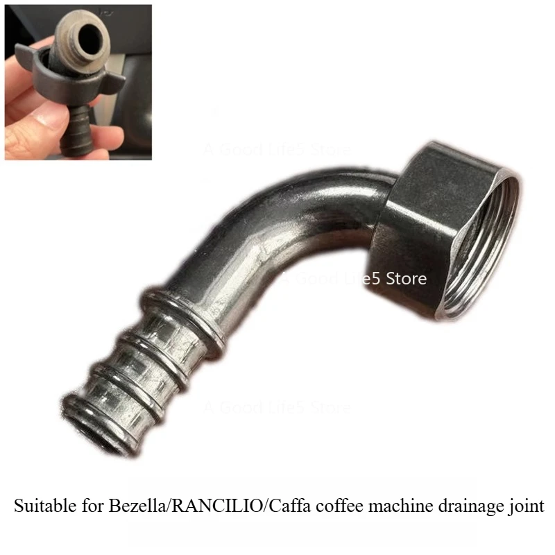 

Подходит для KAFFA Carfabzela Pegasus Rancilio, кофемашина, лоток для отработанной воды, сливная труба, металлическое соединение, колено