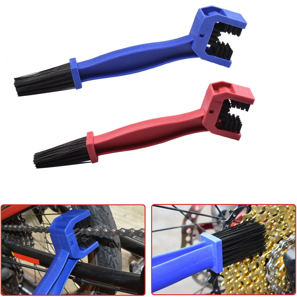 New Cycling Moto bicicletta catena spazzola pulita Gear Grunge Brush Bike Moto Brush Clean Chain Cleaner Outdoor Scrubber Tool