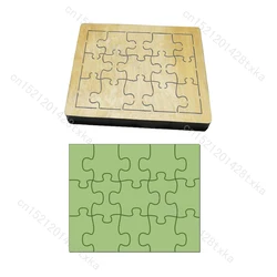 Wooden Puzzle Die for Scrapbooking, Cutting Dies, Multiple Sizes, C2656, New