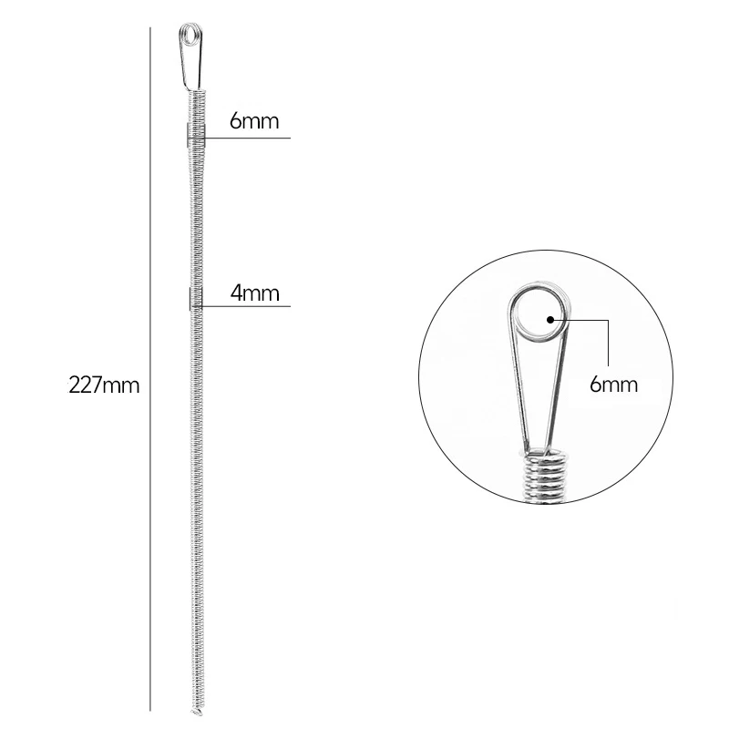 Picture 6: 1/2Pcs Rope Threading Tool Bendable Spring Drawstring Threader Clip Drawstring Thread Multi Functional DIY Sewing Accessories