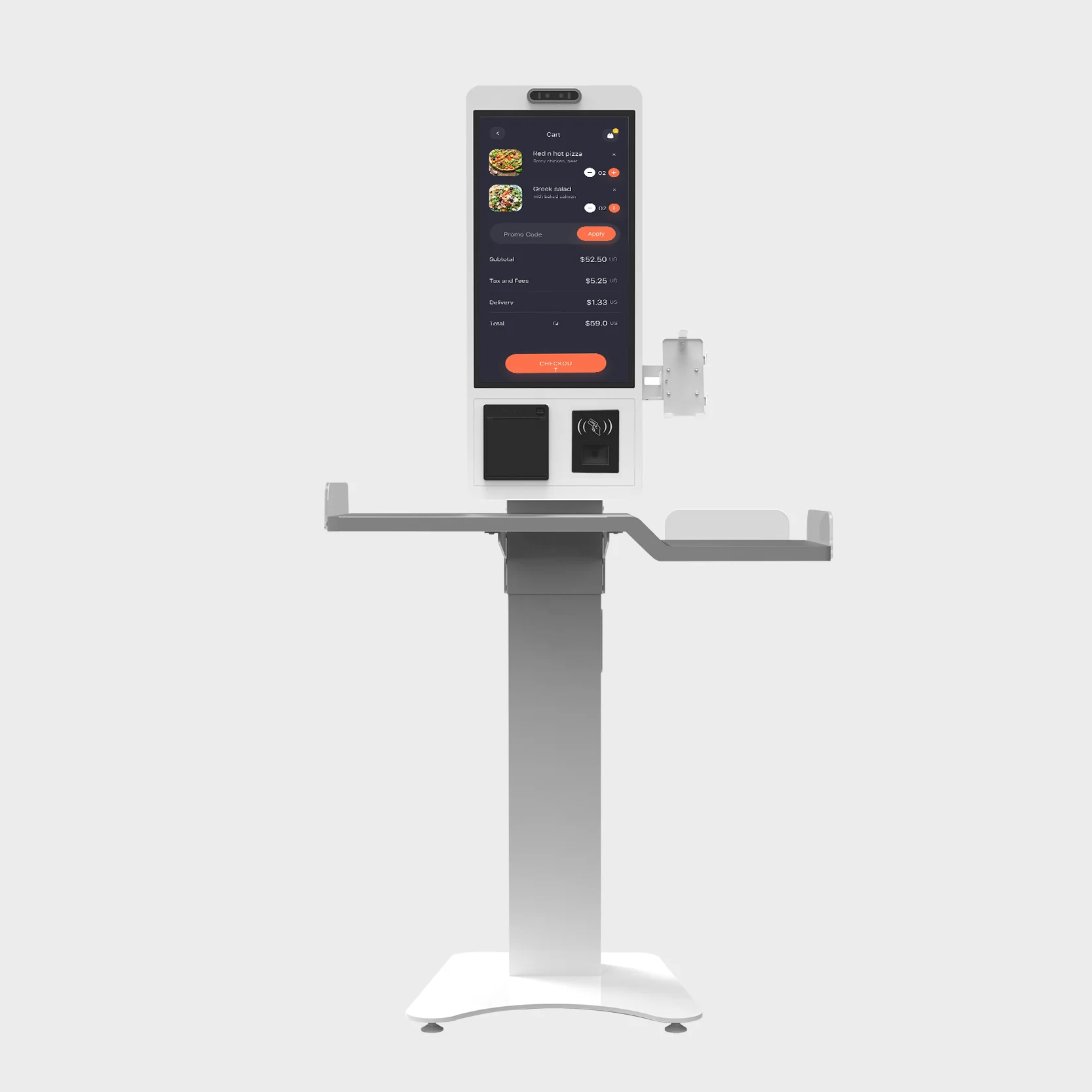 Customized Hot Sale Restaurant Automatic Cash Register LED Self Checkout Service Kiosk with SDK for Shopping Mall Retail Store